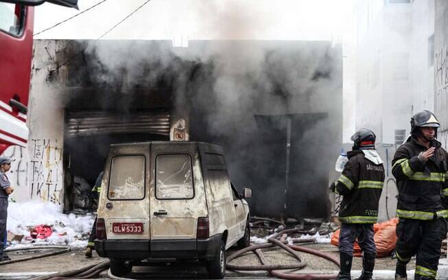 Incêndio na Rua Eugênio Guidugli, na região do Grajaú
