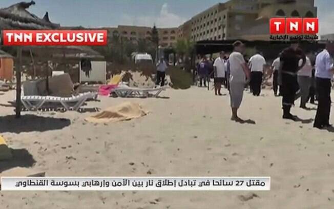 Atentado em hotéis de cidade turística na Tunísia mata ao menos 27 pessoas
. Foto: AP
