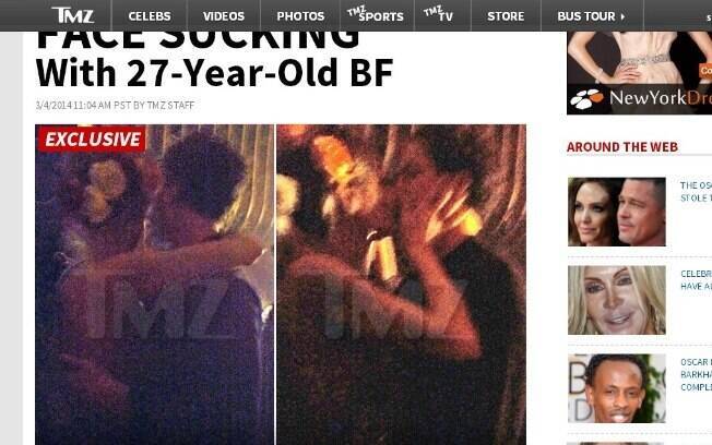 Heidi Klum e Vito se beijam em festa pós-Oscar