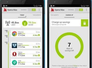 Opera Max comprime dados enviados para celular e ajuda a poupar dados do plano 3G/4G. Grátis para Android