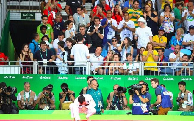 Felipe Kitadai perde na repescagem no primeiro dia do judô nas Olimpíadas. Foto: Divulgação/Brasil 2016