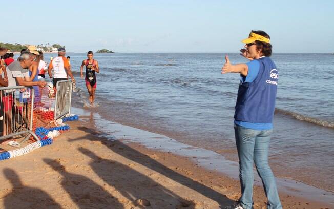 Prova de triatlo do circuito Sesc na Ilha do Mosqueiro, no Pará