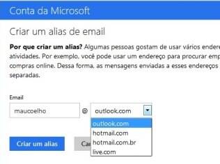 Outlook permite criar e-mails alternativos