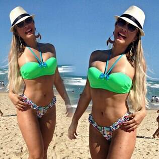 Geisy Arruda posa de biquíni