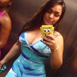 Mulher Melancia reclama no Instagram de macacão rasgado em dia de academia