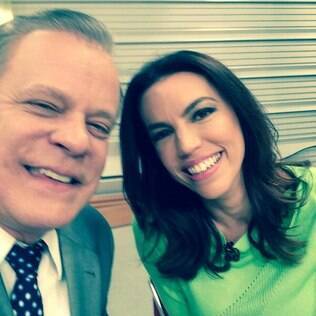 Chico Pinheiro e Ana Paula Araújo em selfie