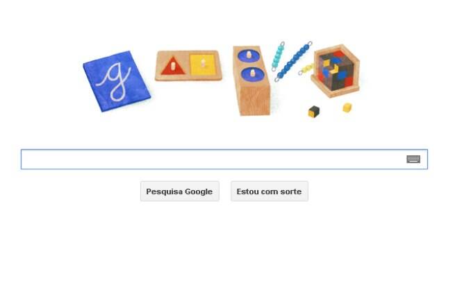 Google lança novo doodle para lembrar nascimento de Maria Montessori