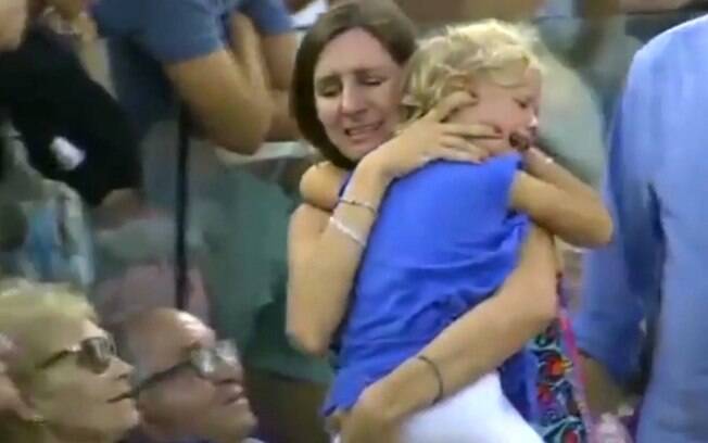 Mãe encontrou a filha perdida durante jogo de Rafael Nadal