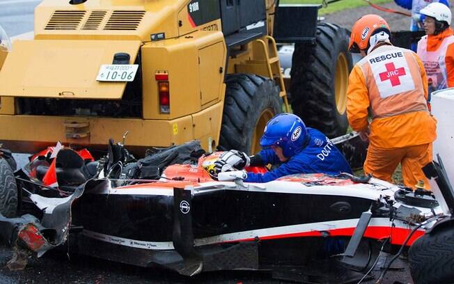 Jules Bianchi acertou um trator que rebocava o carro de Adrian Sutil durante o GP do Japão 2014