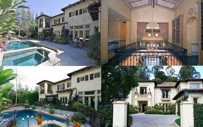 Britney Spears vive em Calabasas, Califórnia, nesta mansão que custou R$ 17 milhões à cantora. Entre os ambientes, estão 5 quartos, cinema particular e piscina infinita