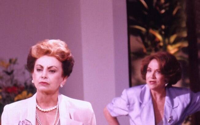 Beatriz Segall e Nathalia Timberg em cena da novela