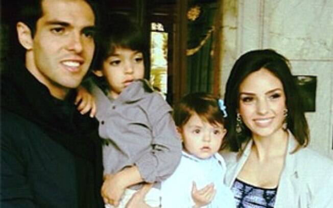 Kaká é pai de Lucas, 3 anos, e Isabella, 1 ano