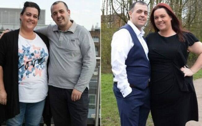 Casal antes e depois do programa Casal antes e depois do programa