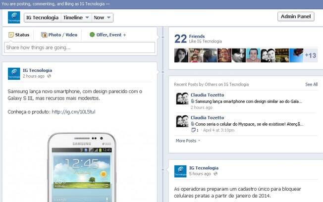 iG Tecnologia ganha página no Facebook