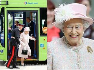 Rainha Elizabeth II usa transporte público em Cambridge