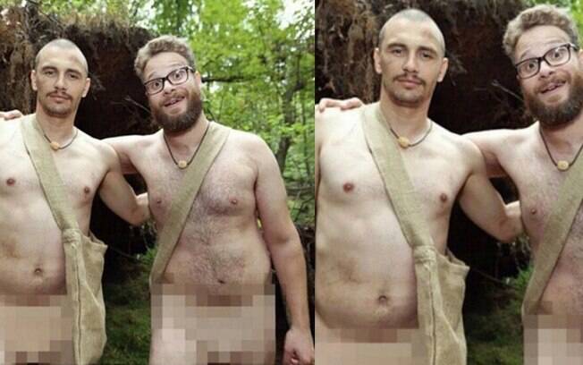 James Franco e Seth Rogen nus