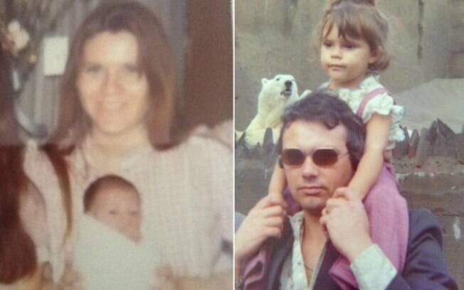 Victoria Beckham com os pais