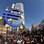 Manifestantes na sede do BCE, em Frankfurt. Foto: AFP