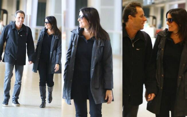  Mallu Mader foi fotografada com o marido, Tony Belotto, nesta quinta-feira (15), no aeroporto Santos Dumont 