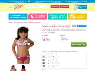 Bojo e renda: detalhes dessa lingerie infantil lembram peças íntimas de mulheres adultas