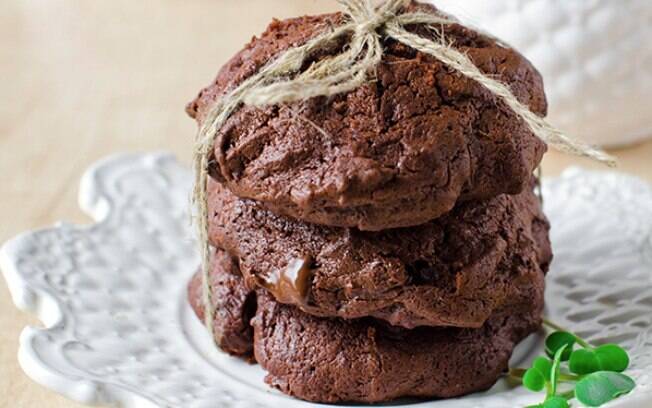 Biscoito de chocolate tem cara de receita da vovó