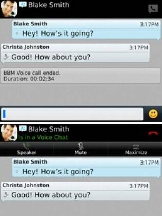 Nova versão do BBM ganha recurso de chamadas de voz