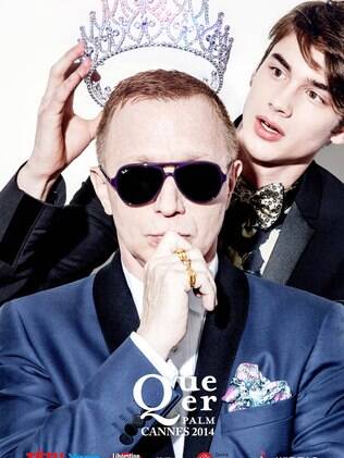 Cartaz da edição 2014 da Queer Palm, com o diretor canadense Bruce LaBruce