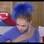 O azul bic nas plumas da cabeça e no vestido. Foto: Reprodução/Record