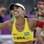 Festa de Juliana com ponto final e vitória sobre chinesas na disputa do bronze no vôlei de praia. Foto: AP