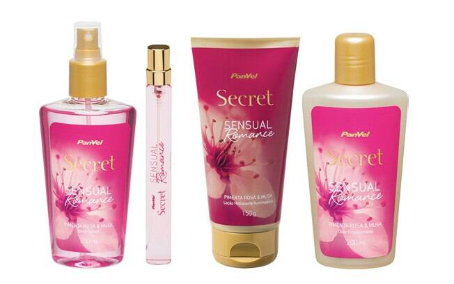 A Panvel acaba de trazer novas fragrâncias para a linha de produtos Secret. São elas: Sweet Kisses, Sensual Romance e Sexy Moments l De R$12,90(sabonete líquido) à R$16,90 (Body Splash)