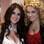 Dulce Maria e Lua Blanco posam para fotos durante encontro com a imprensa nos bastidores da novela "Rebelde". Foto: AgNews