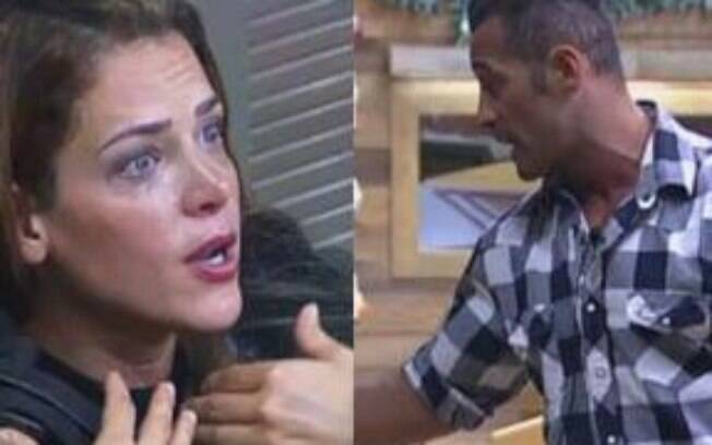Denise Rocha discute com Marcos Oliver