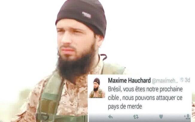 Maxime Hauchard aparece em vídeos de decapitação. Abin confirmou a autenticidade do perfil