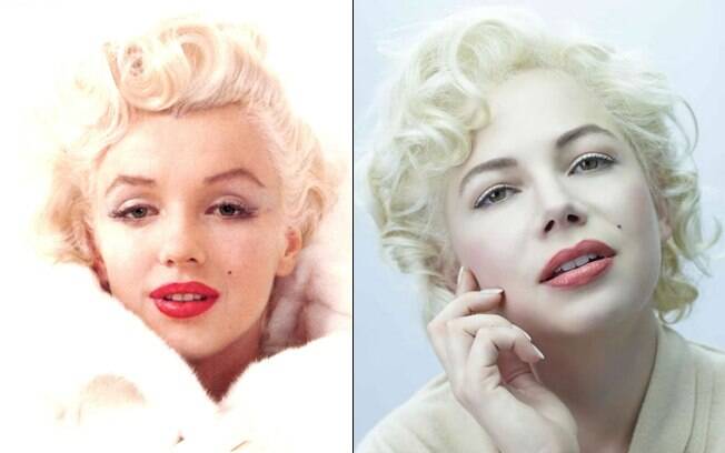 No filme de 2011, Michelle Williams deu vida à Marilyn Monroe no filme 