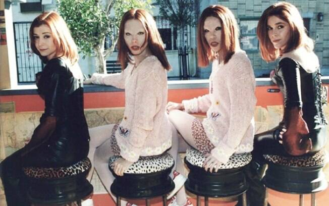 Alyson Hannigan e suas dublês em Buff, A Caça Vampiros