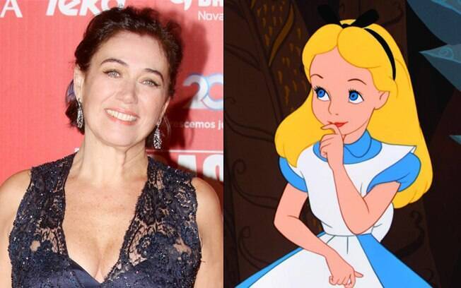 Lilia Cabral e Alice, a protagonista daquele que ela considera o seu conto de fadas favorito