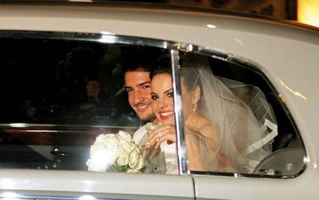 Alexandre Pato e Sthefany Brito