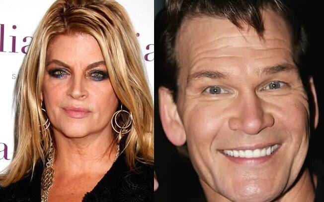 Kirstie Alley e Patrick Swayze: caso secreto em 1985