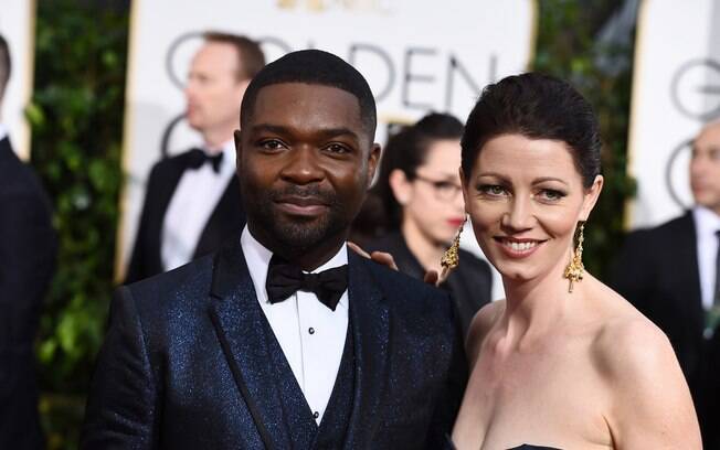 David e Jessica Oyelowo chegam ao Globo de Ouro. Foto: AP