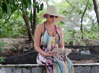 Andressa Urach em momento mais zen