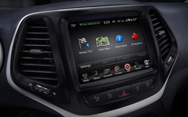 Sistema multimídia Uconnect do Jeep Cherokee