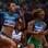 Brasileira Evelyn dos Santos (centro) avançou às semifinais dos 200 m rasos. Foto: Hannah Johnson/Getty Images