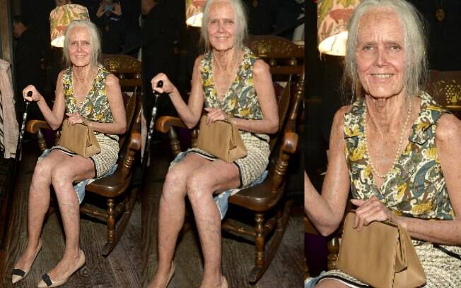 Até as pernas de Heidi Klum receberam atenção dos maquiadores