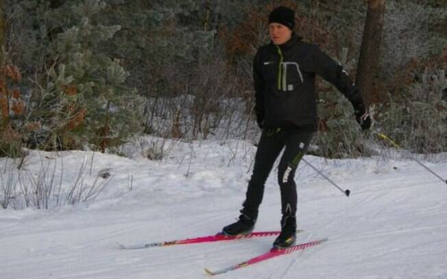 Eva Nystrom praticou esportes até um dia antes do parto de seu filho