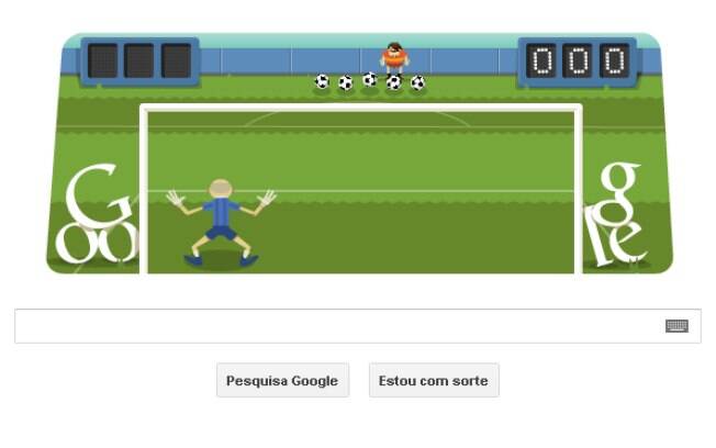 Novo doodle do Google faz homenagem aos atletas do futebol com game interativo