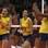 Dani Lins, Sheilla e Fernanda Garay comemoram ponto do Brasil. Foto: Reuters