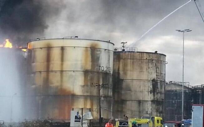 Empresa americana apoiará combate ao incêndio nos tanques de conbustíveis da empresa Ultracargo, em Santos