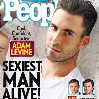 Adam Levine na capa da 'People' como o mais sexy do mundo