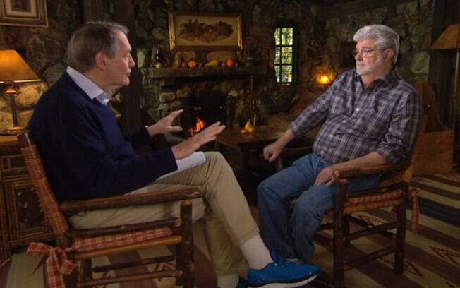 George Lucas conversou em vídeo com o apresentador Charlie Rose e confessou