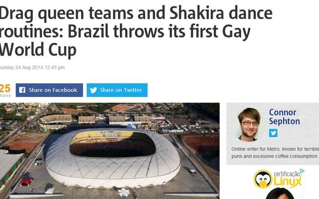 Site inglês dá destaque para a Copa do Mundo gay em Manaus
